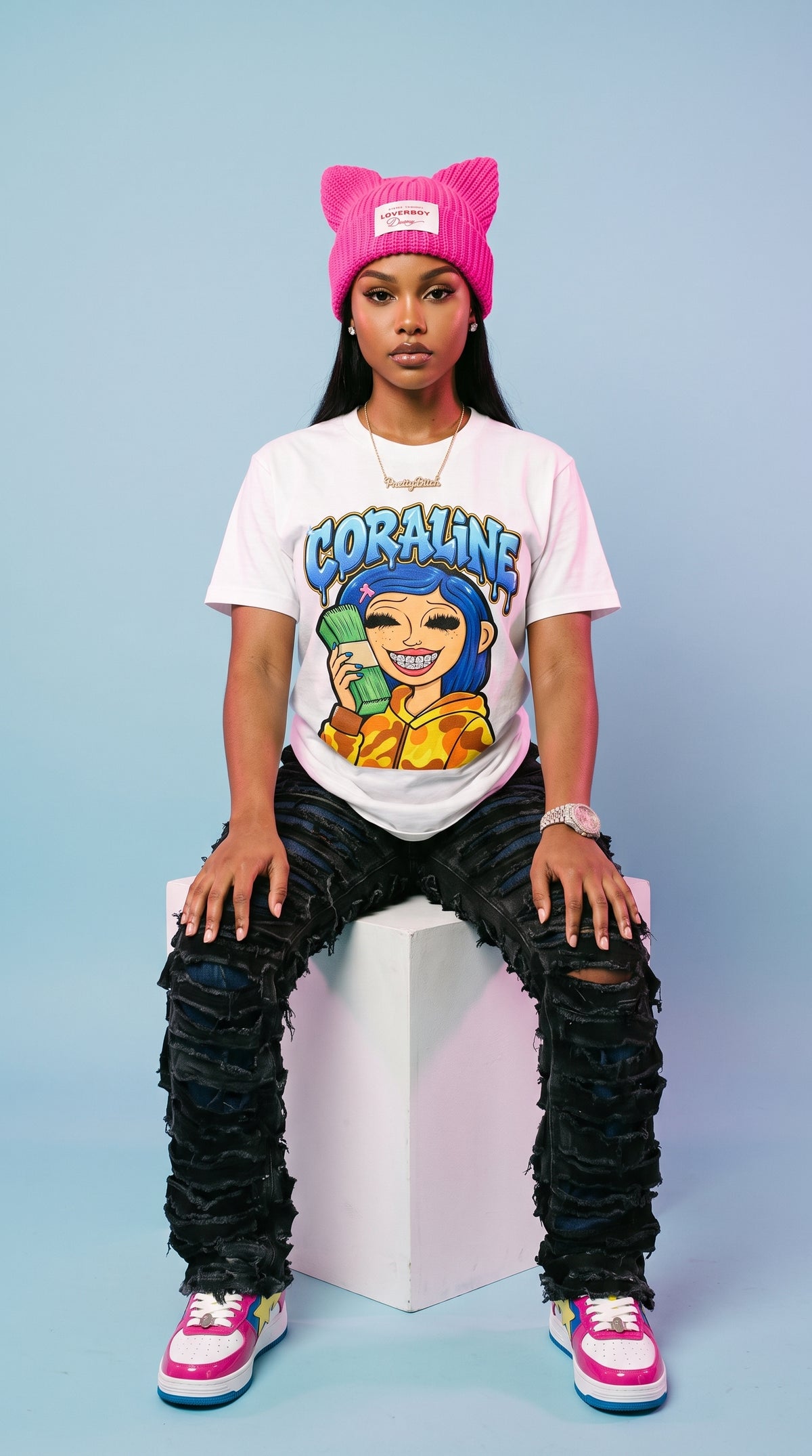 Coraline adult tee