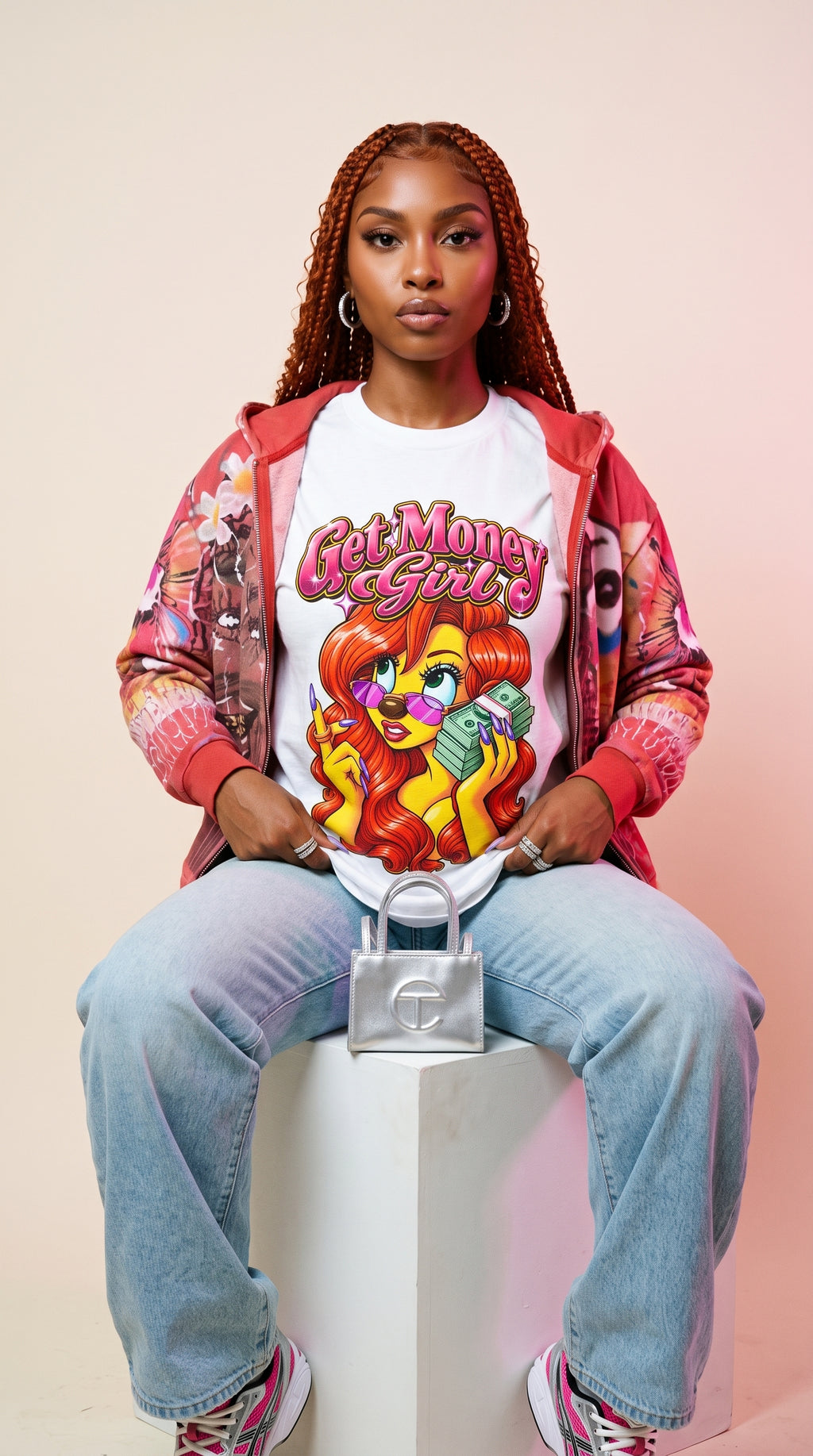Get Money Girl adult tee