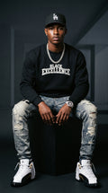 Black Excellence embroidered sweatshirt