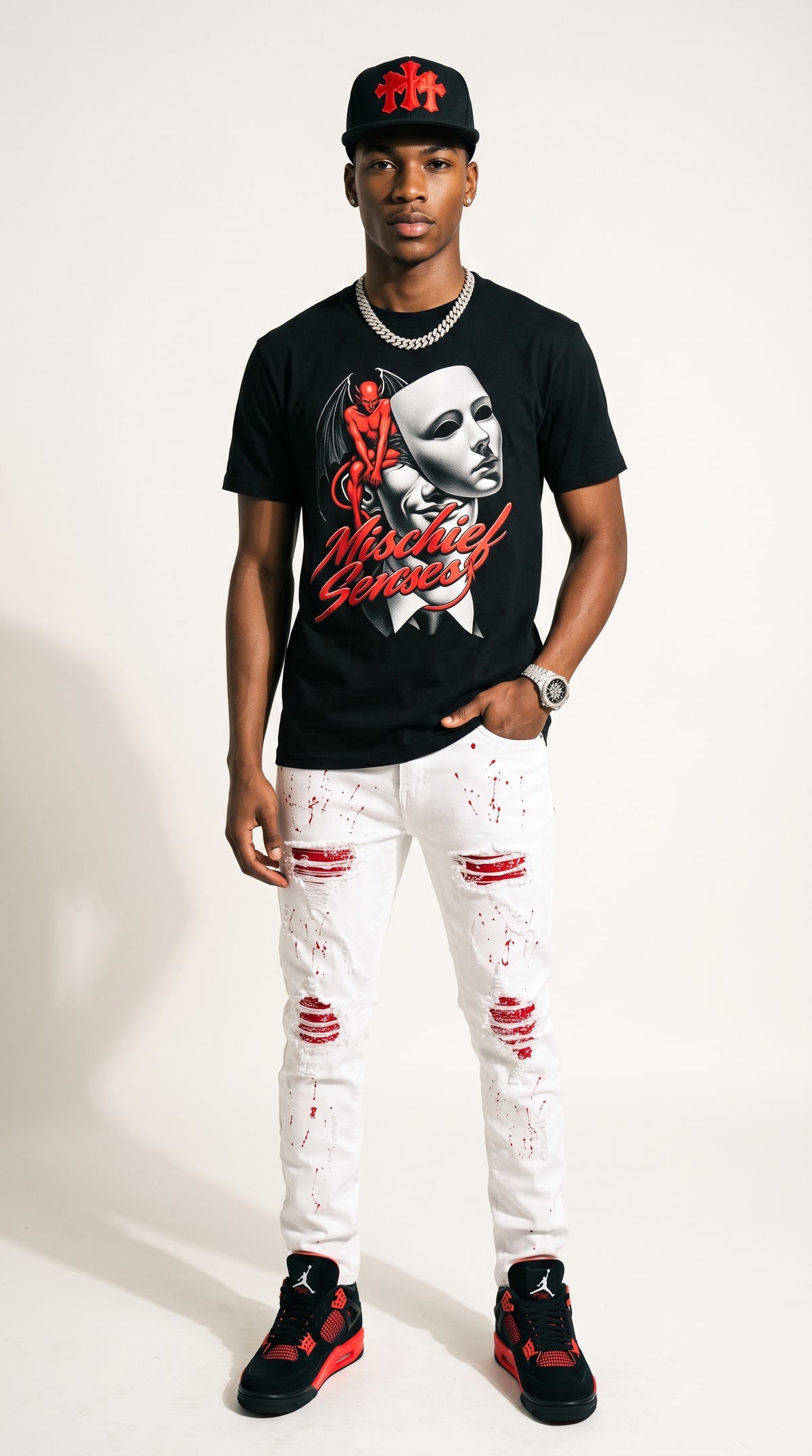 Mischief Senses adult tee