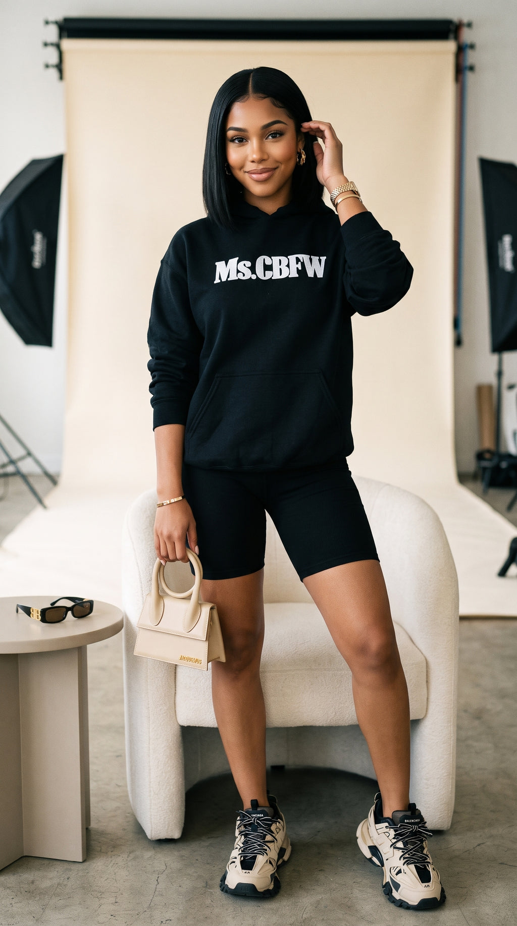 Ms. CBFW embroidered adult hoodie