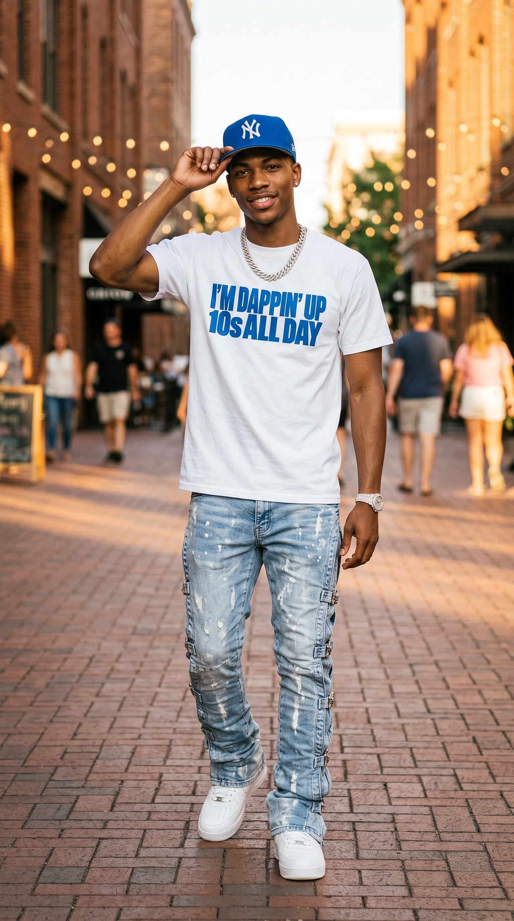 I'm Dappin' Up 10s All Day adult tee