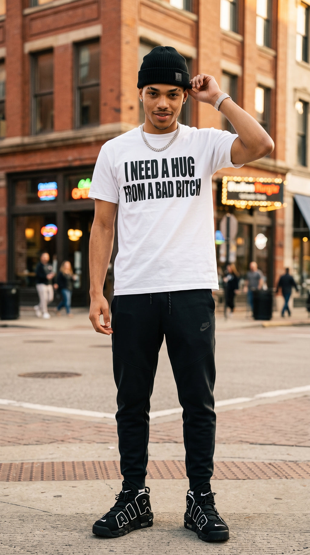 I Need A Hug From A Bad B*tch adult tee