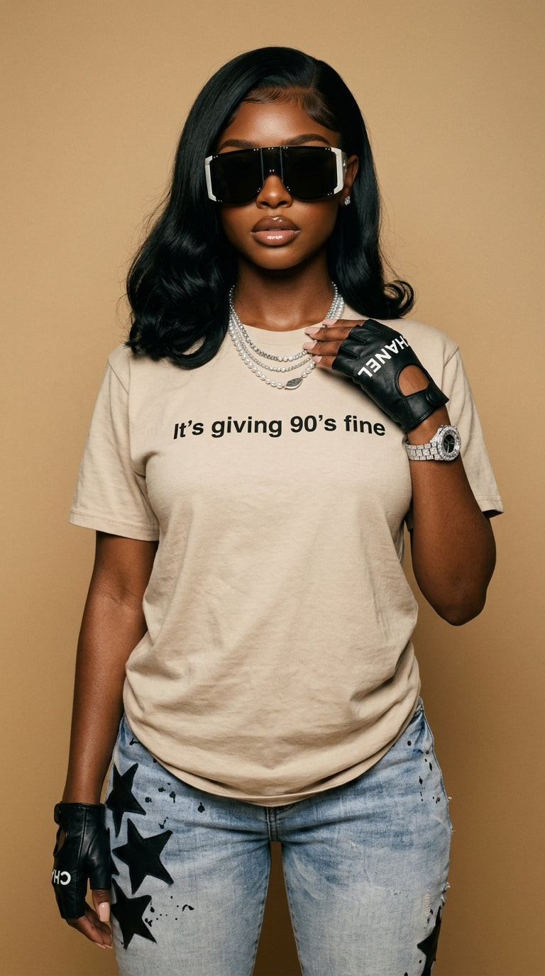 It's Giving 90's Fine adult tee