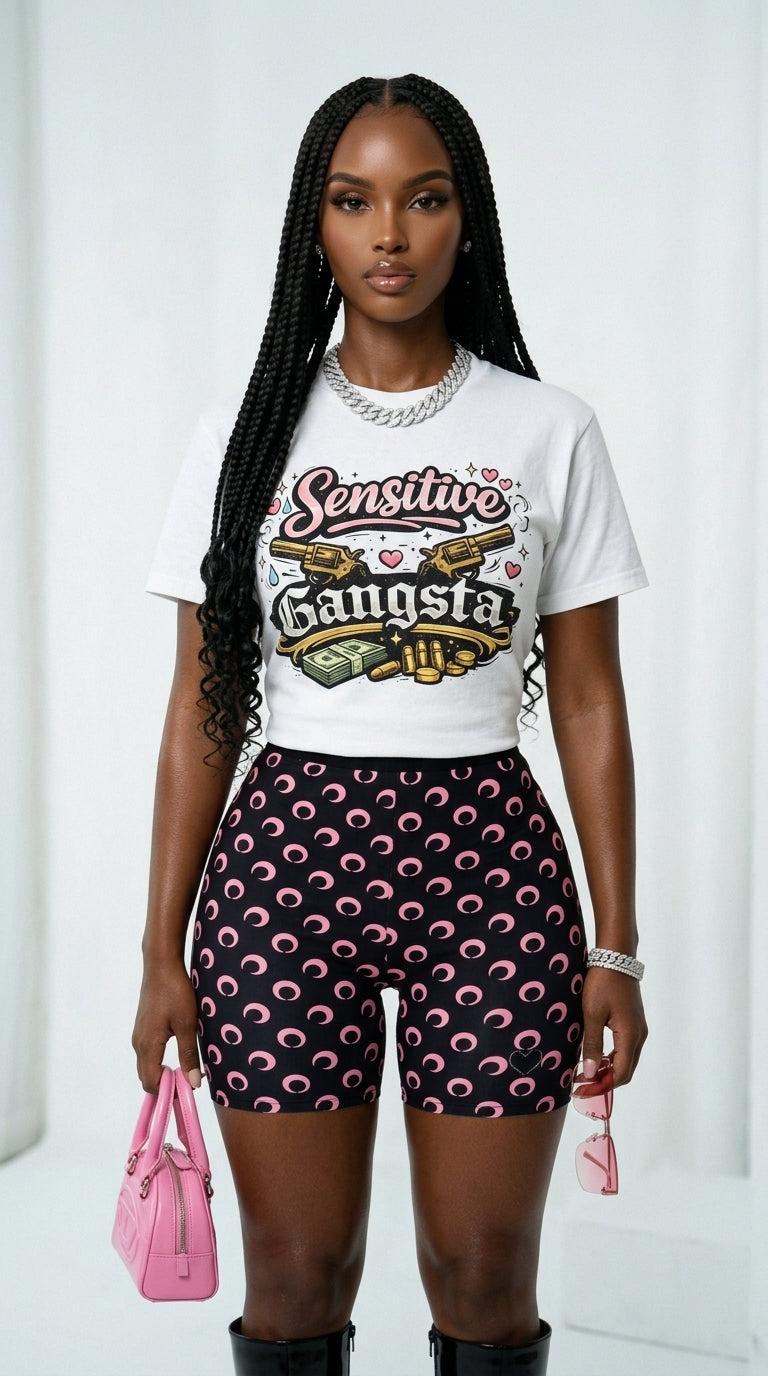 Sensitive Gangsta adult tee