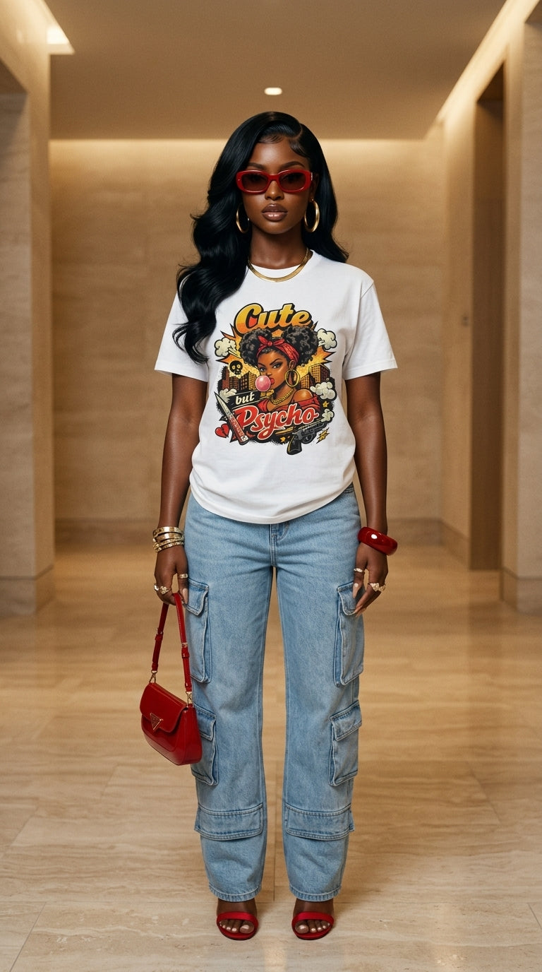Cute But Psycho adult tee