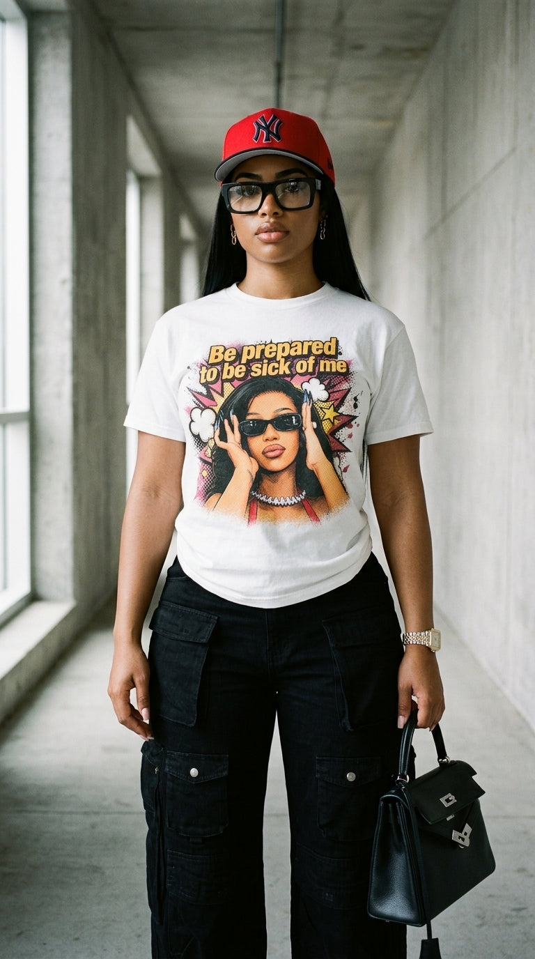 Be Prepared To Be Sick Of Me adult tee