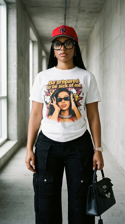 Be Prepared To Be Sick Of Me adult tee