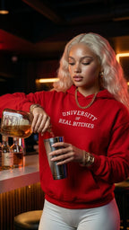 University Of Real B*tches embroidered adult hoodie