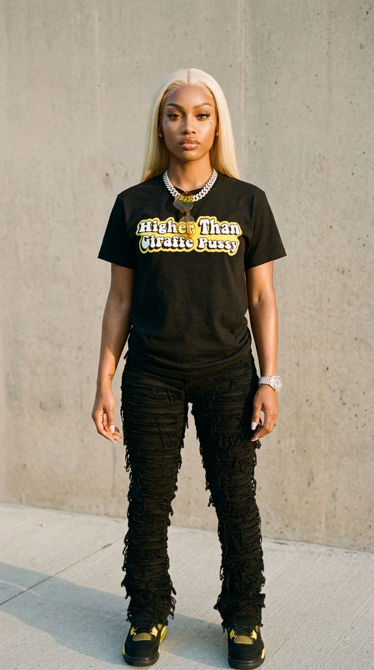 Higher Than Giraffe Pussy adult tee