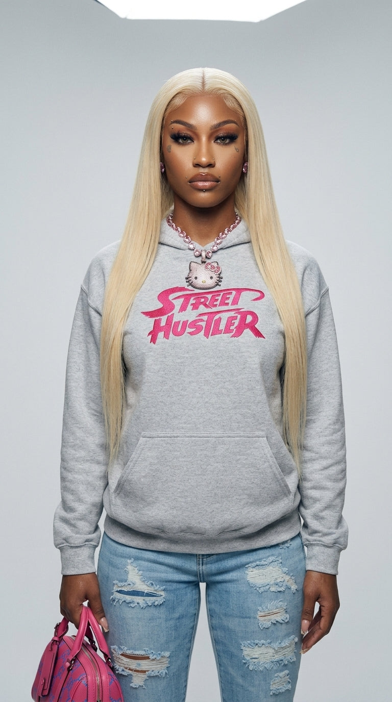 Street Hustler embroidered adult hoodie