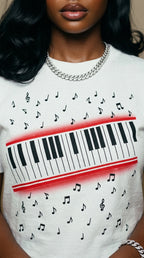 MJ Piano adult tee