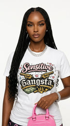 Sensitive Gangsta adult tee