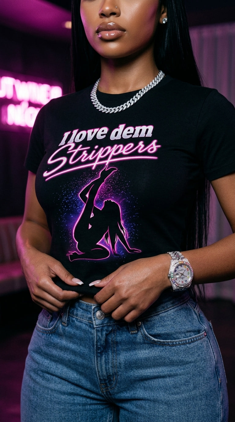 I Love Dem Strippers adult tee