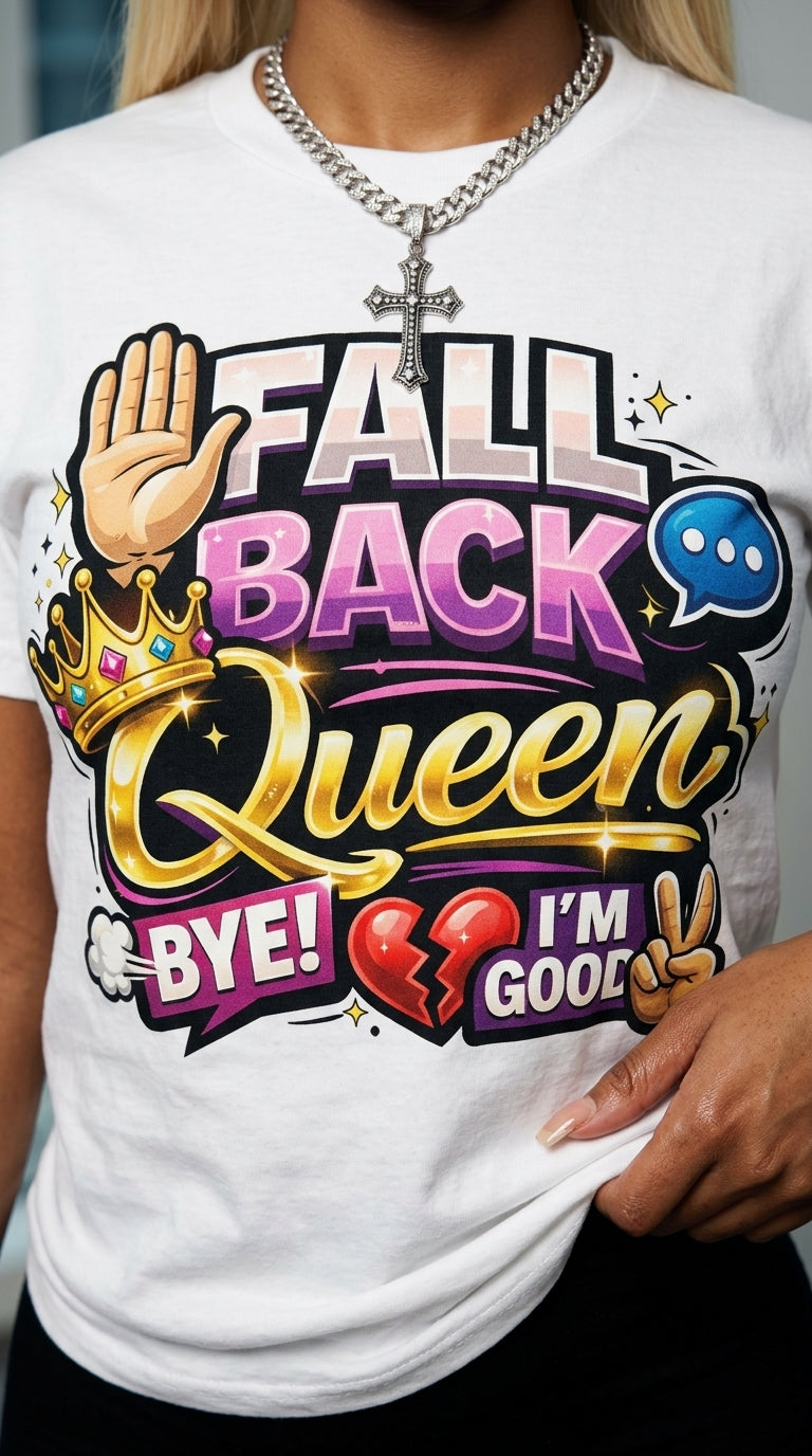 Fall Back Queen adult tee