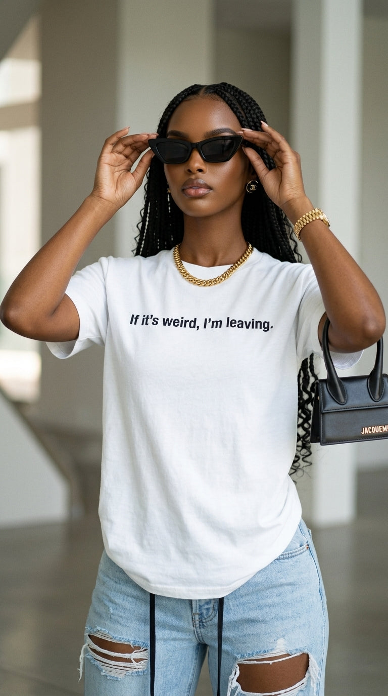 If It's Weird, I'm Leaving adult tee
