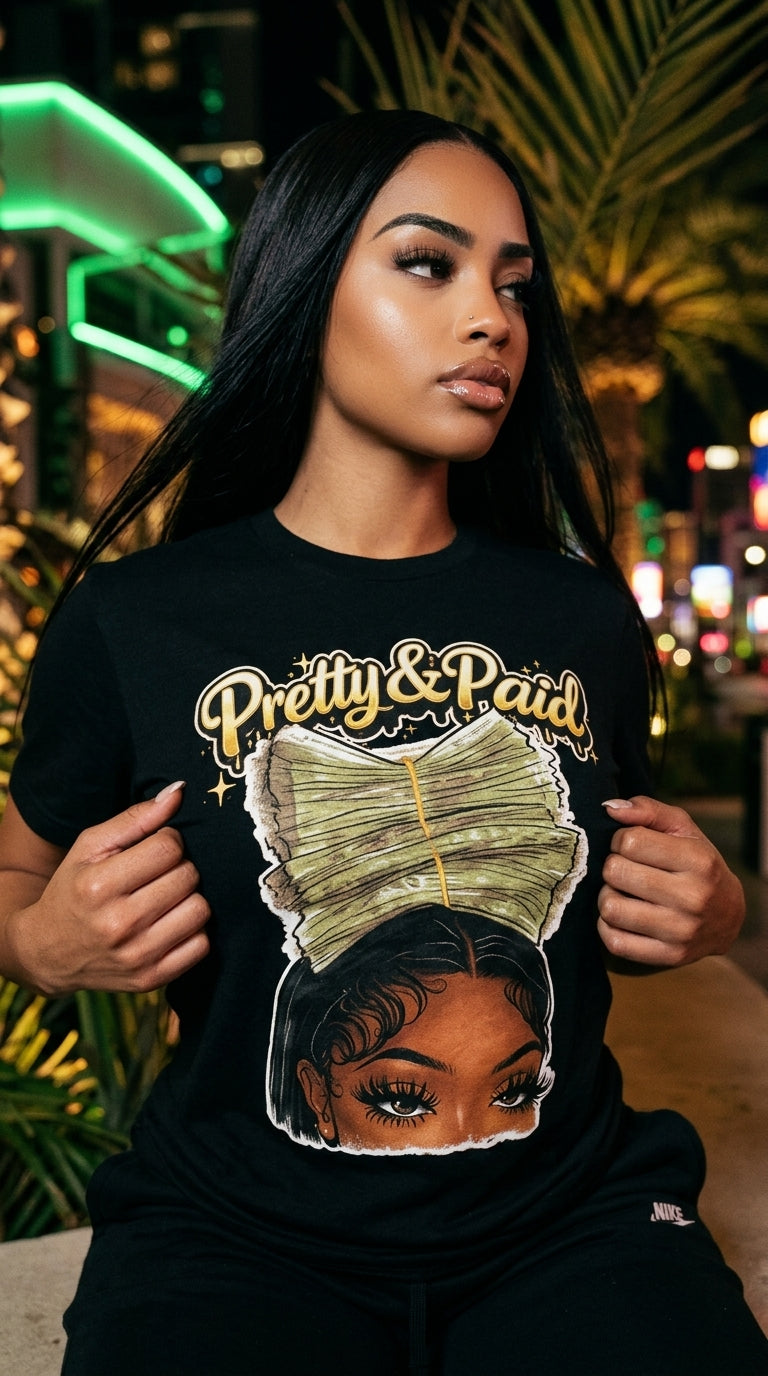 Pretty & Paid adult tee