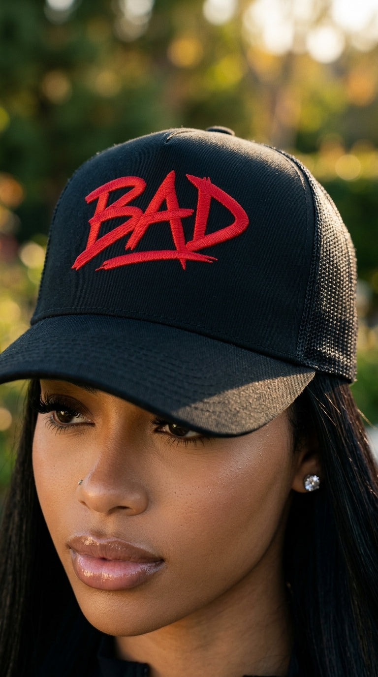 BAD embroidered foam trucker hat