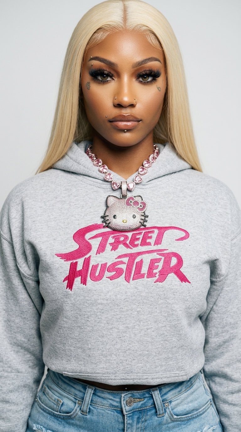 Street Hustler embroidered adult hoodie