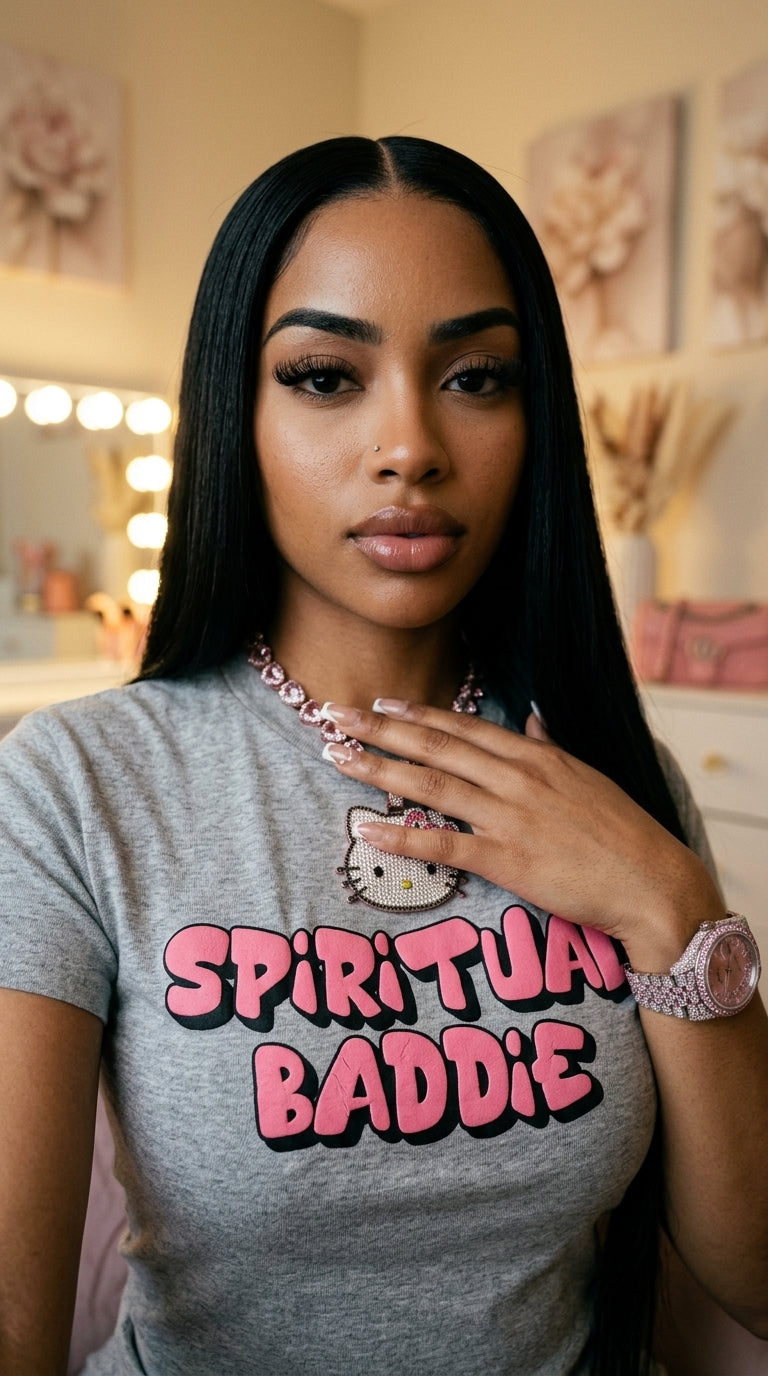 Spiritual Baddie adult tee