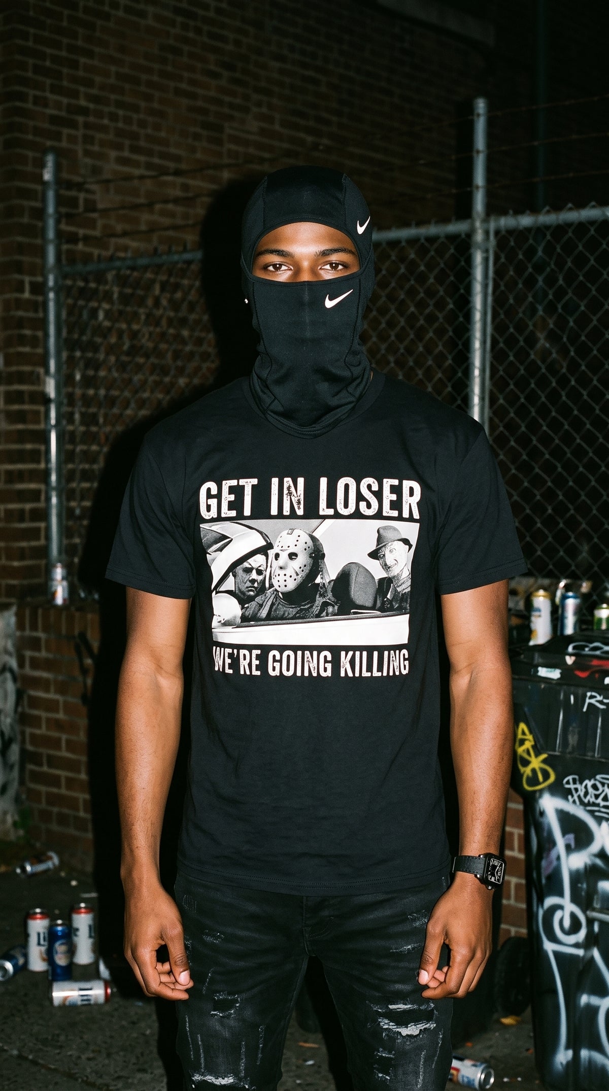 Get In Loser, We're Going Killing adult tee