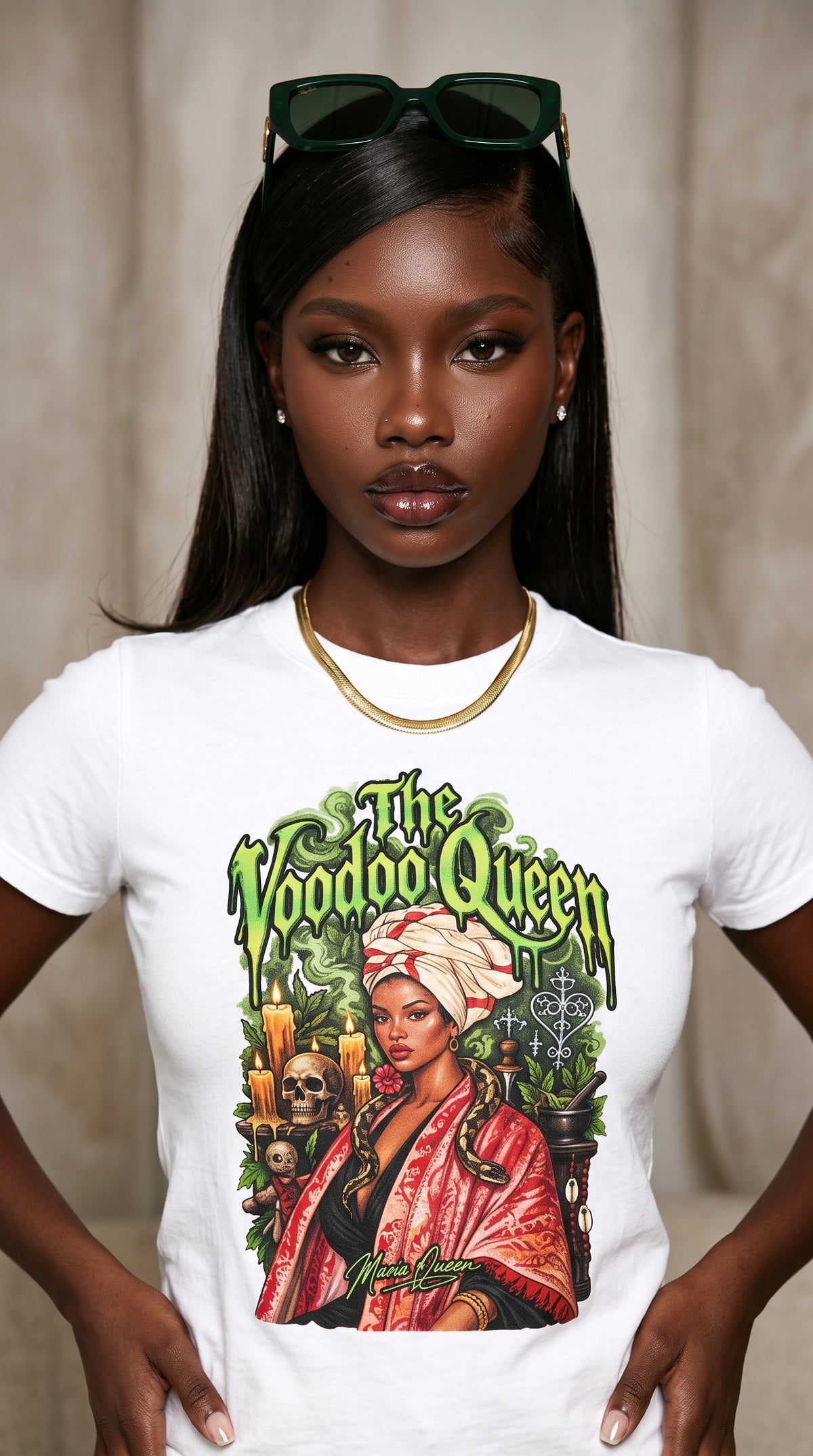The VooDoo Queen: Marie Laveau adult tee