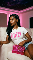 I Love My Men Quiet adult tee