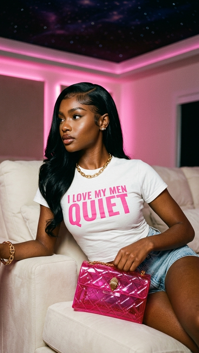 I Love My Men Quiet adult tee