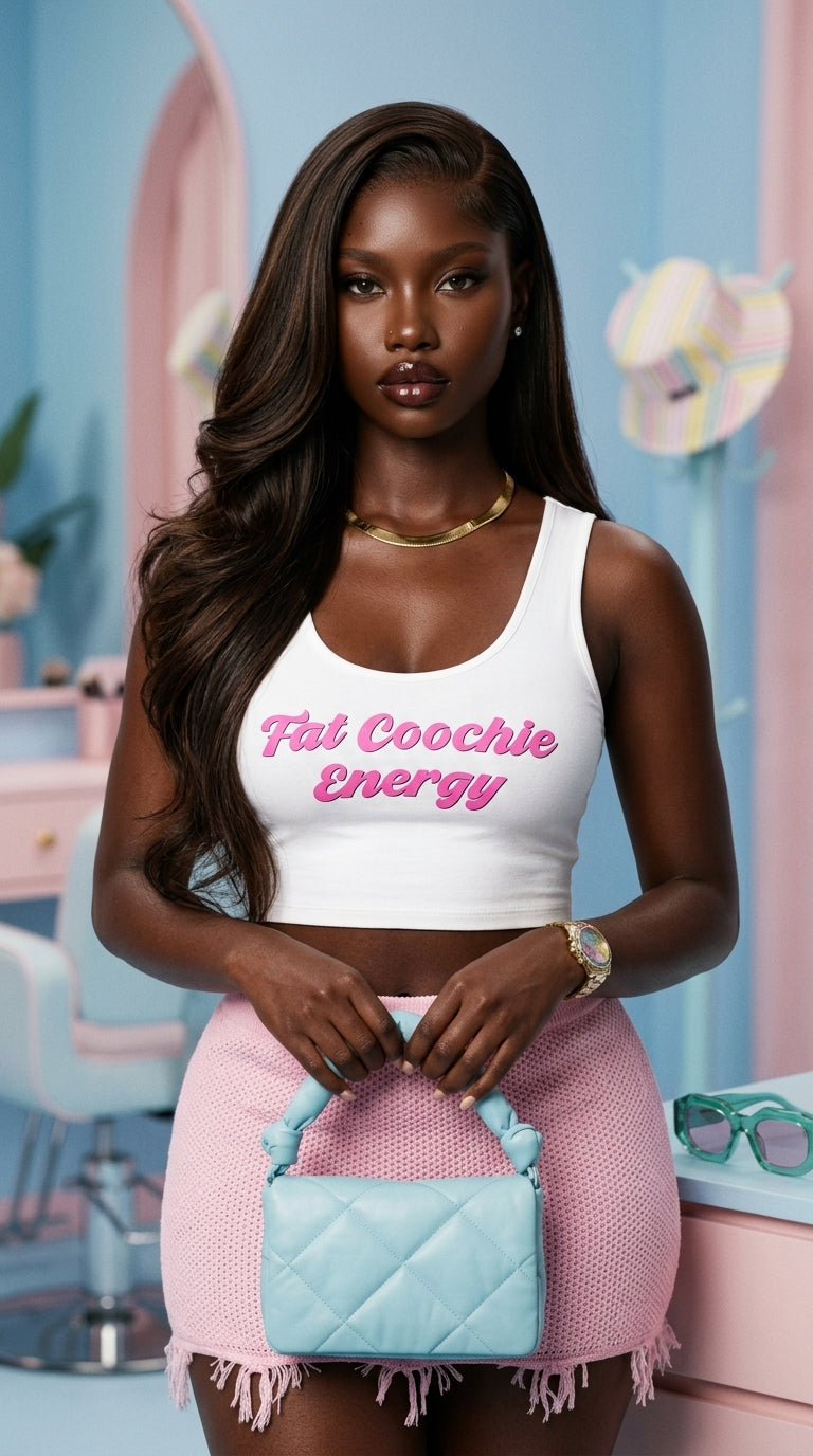 Fat Coochie Energy crop top
