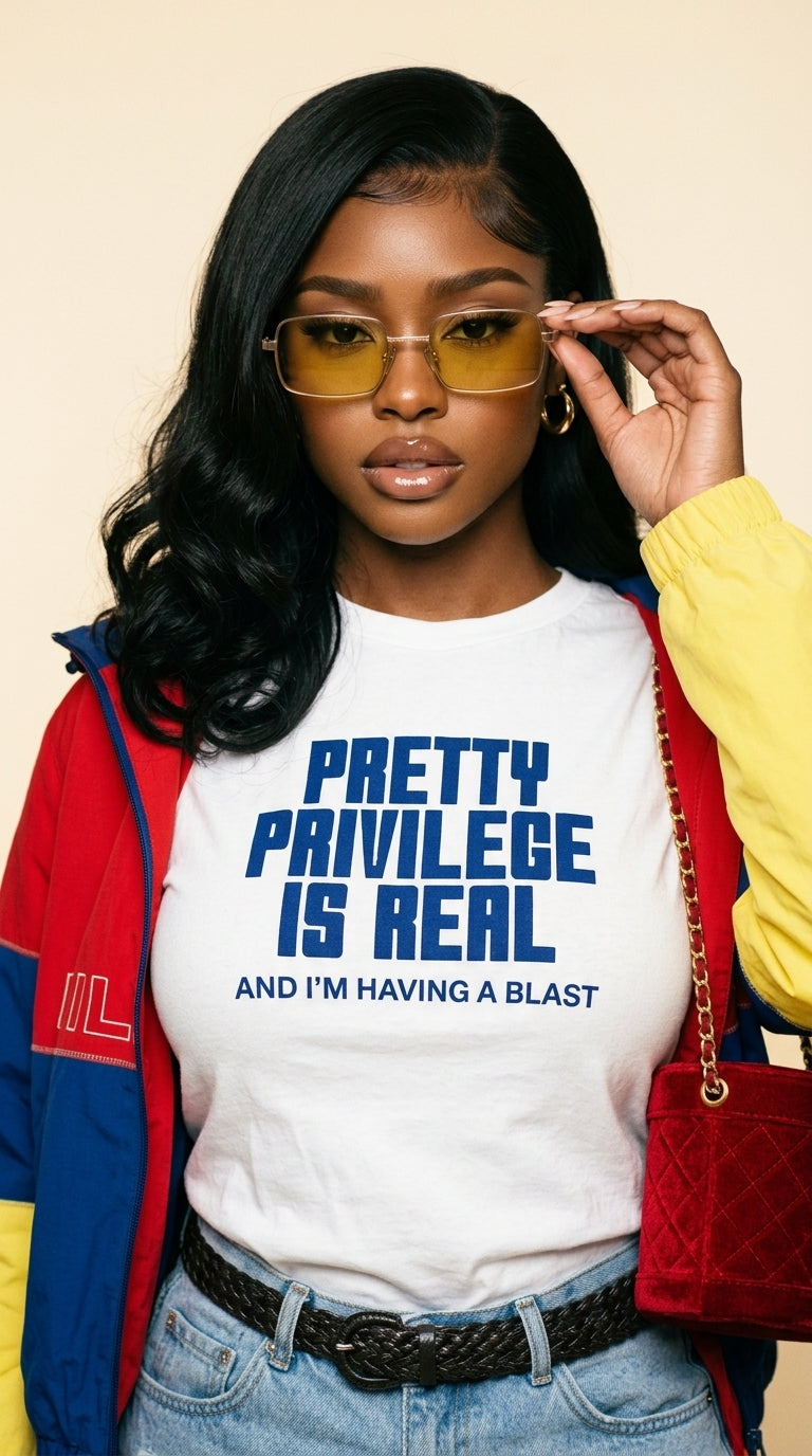Pretty Privilege Is Real adult tee
