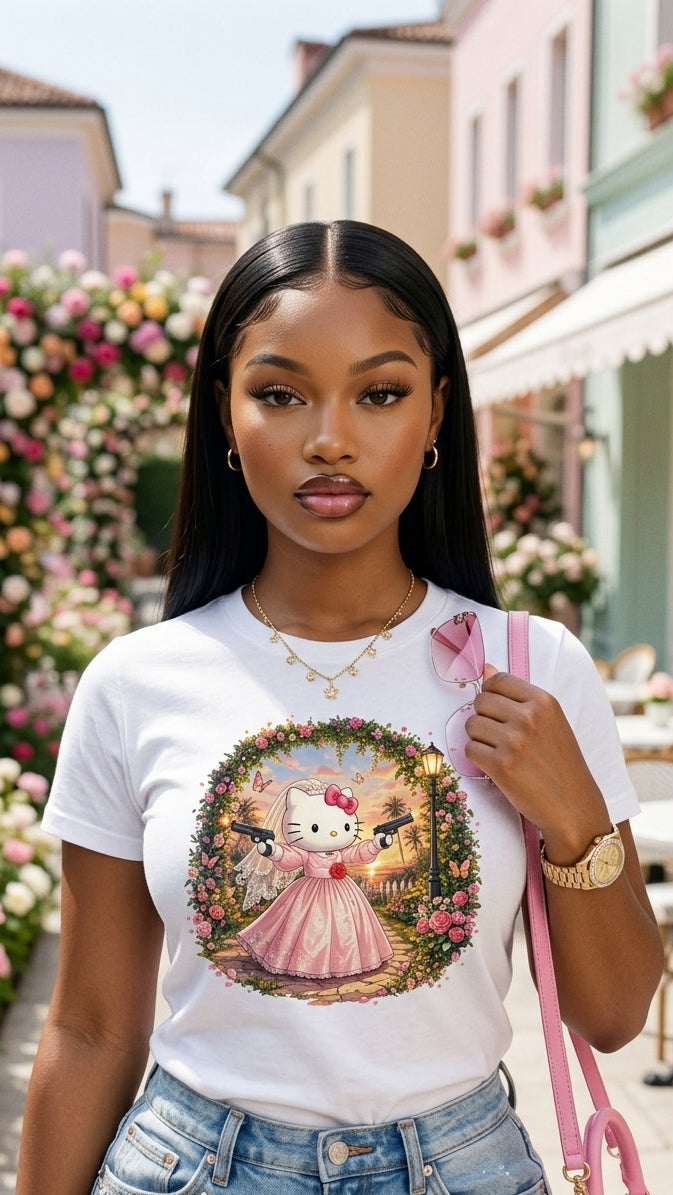 Gangsta Kitty adult tee