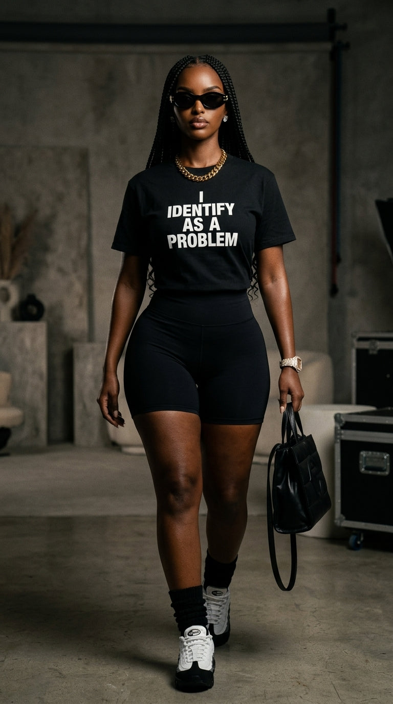I identify as a problem adult tee