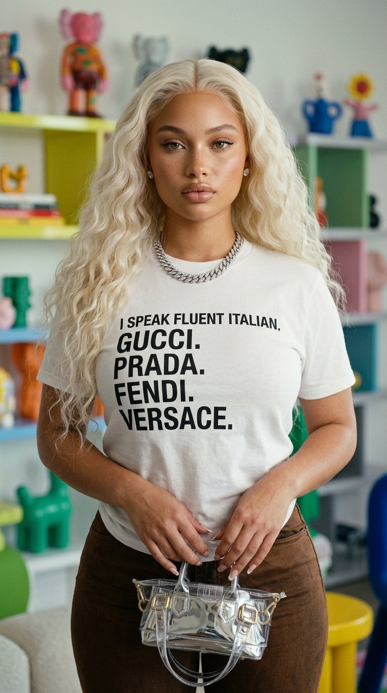 I Speak Fluent Italian adult tee
