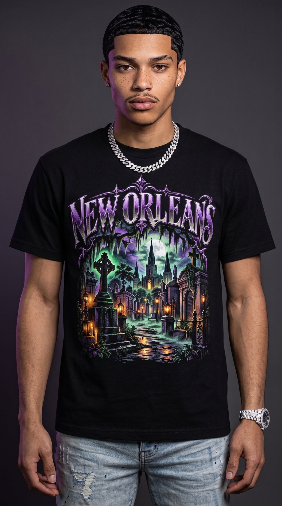 New Orleans adult tee