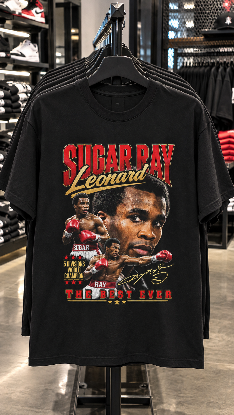 Sugar Ray Leonard adult tee