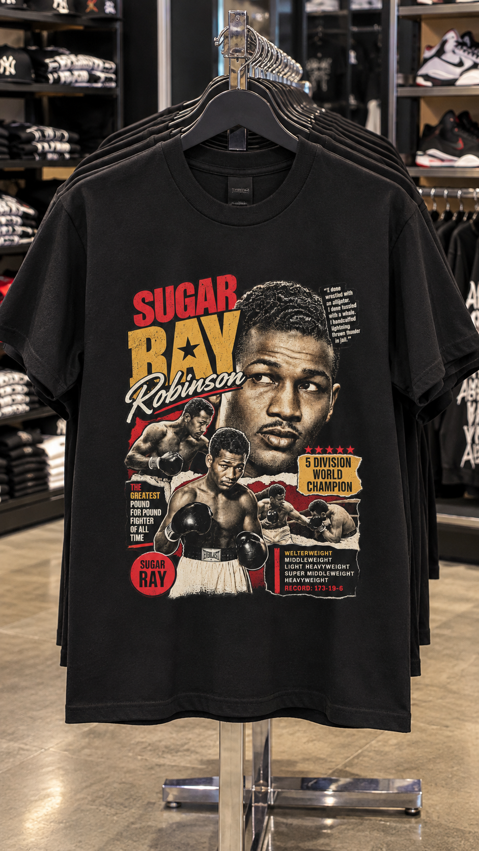 Sugar Ray Robinson adult tee