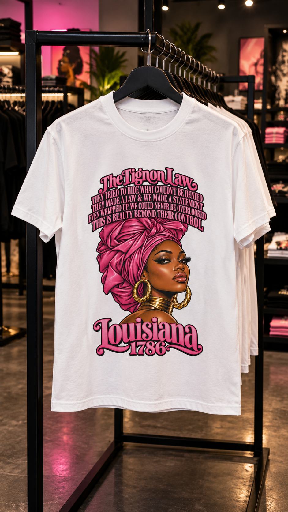 The Tignon Law adult tee