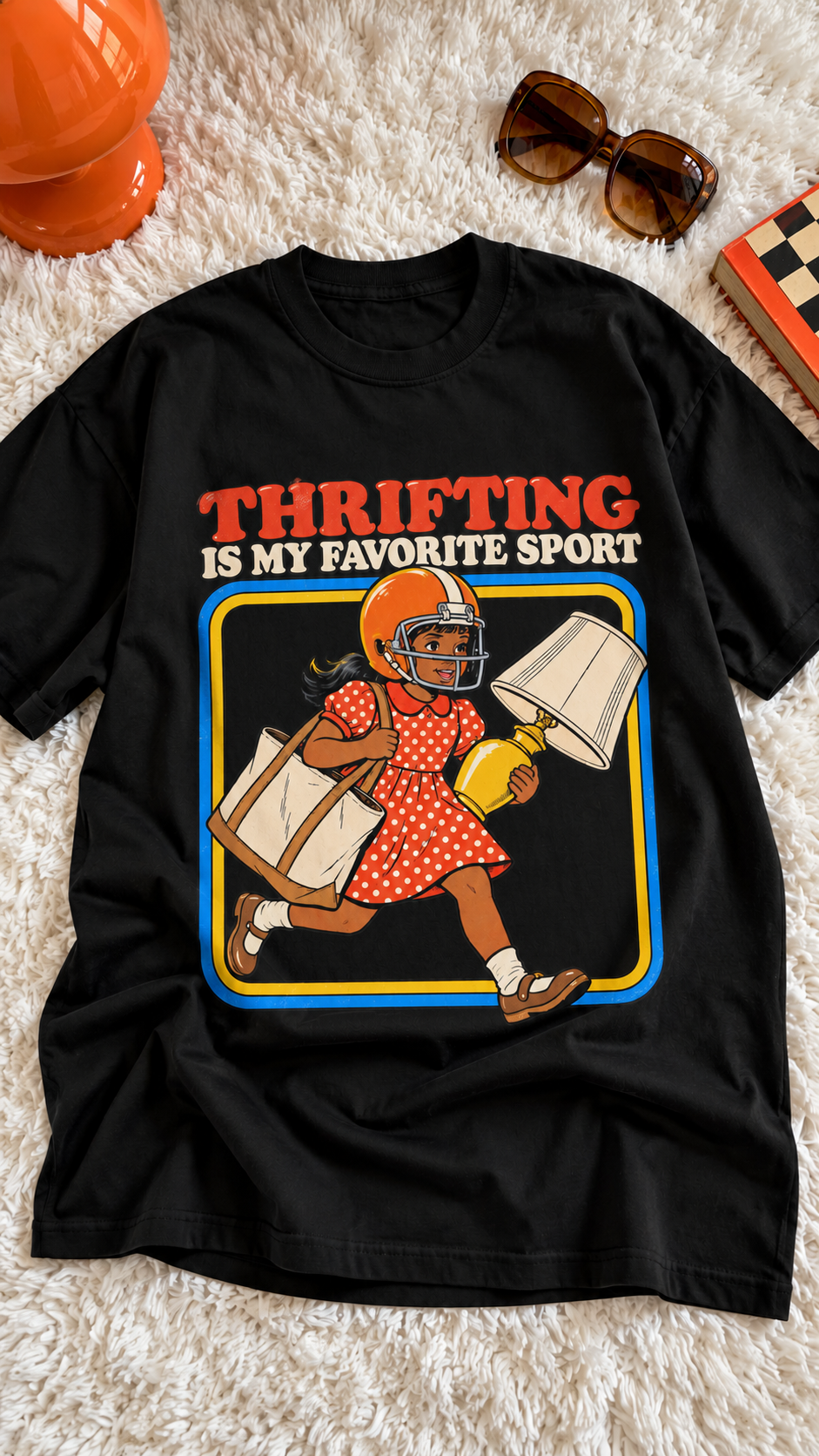 Thrifting Is My Favorite Sport adult tee
