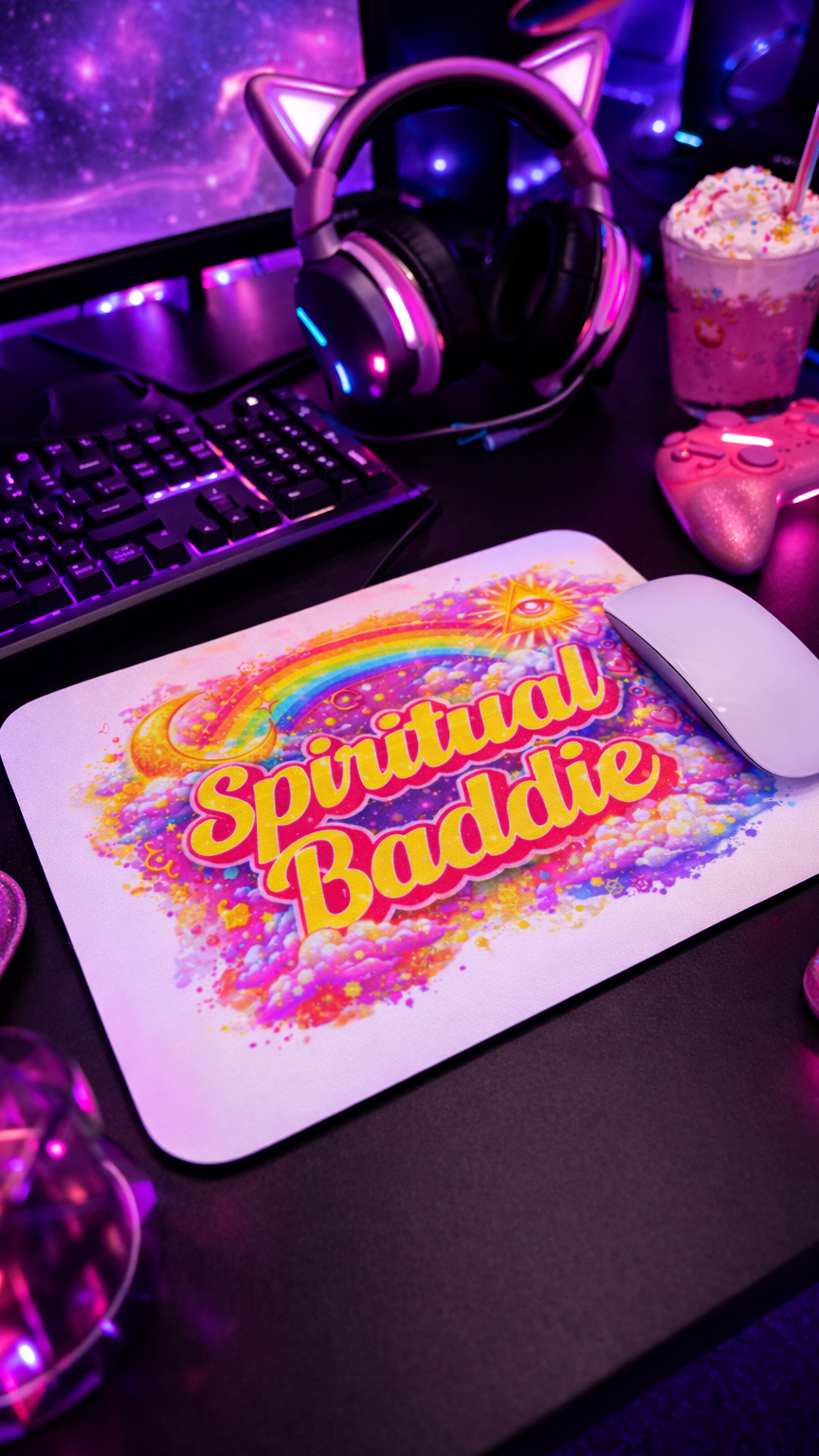 Spiritual Baddie mouse pad