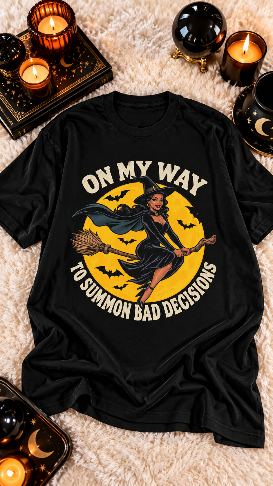 On My Way To Summon Bad Decisions adult tee