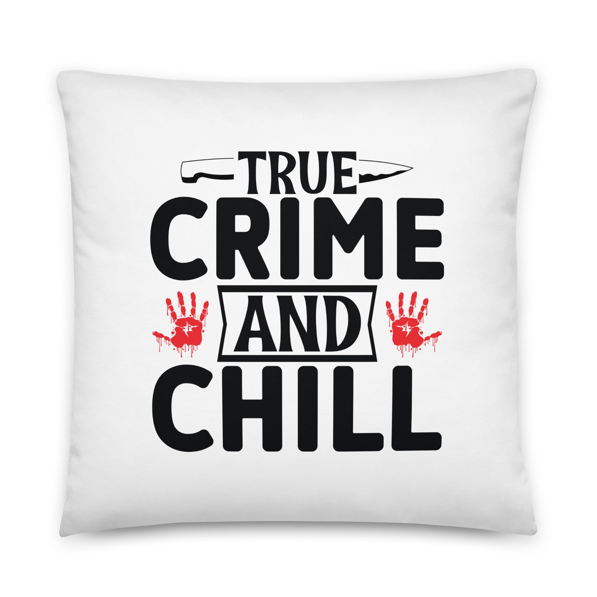 True Crime And Chill throw pillow