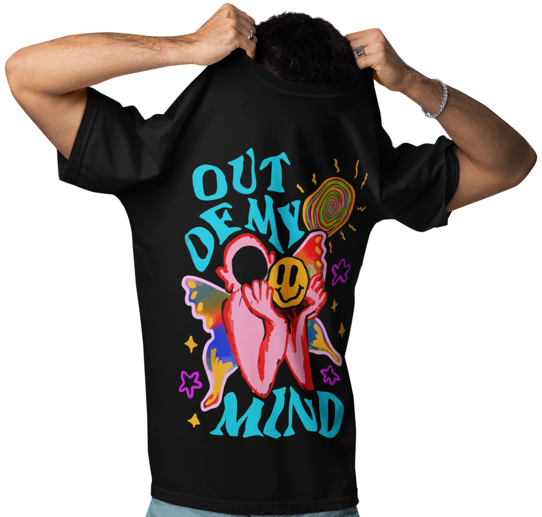 Out Of My Mind, Who Cares Get Money adult t-shirt
