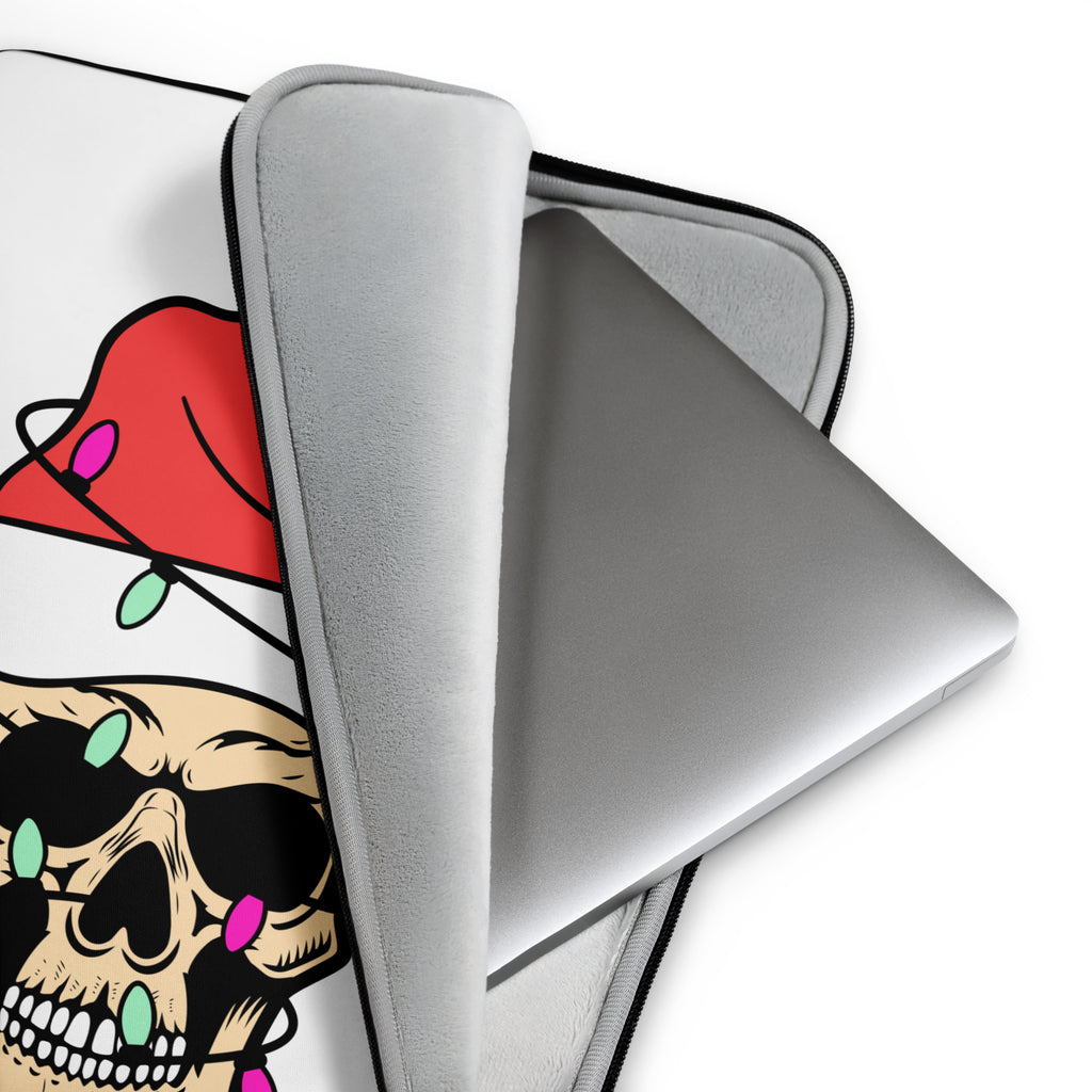 Xmas Skull laptop sleeve