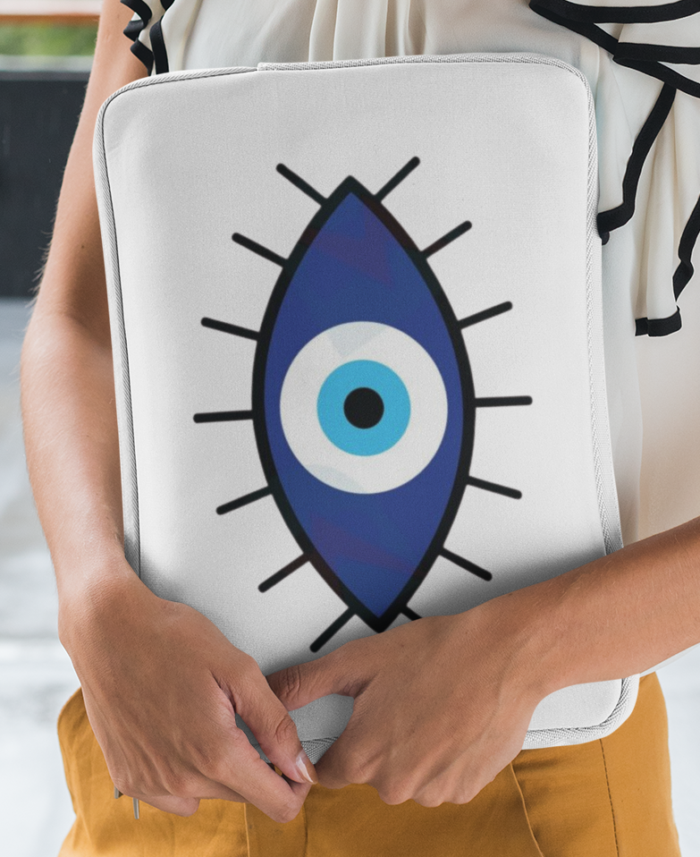 Evil Eye laptop sleeve