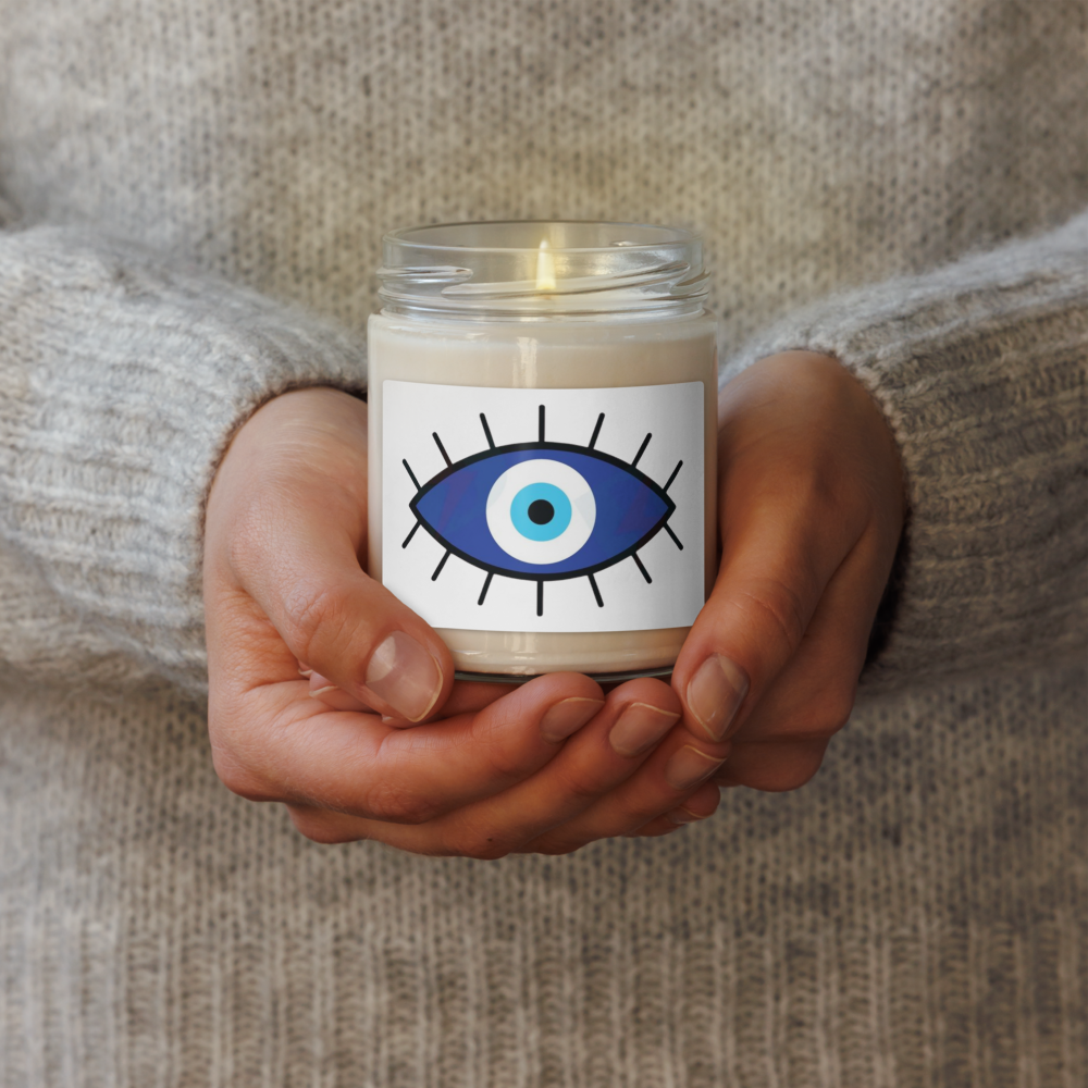 Evil Eye scented soy candle 9oz.