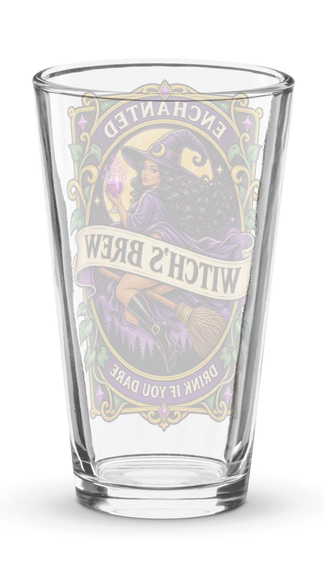 Enchanted Witch's Brew pint glass