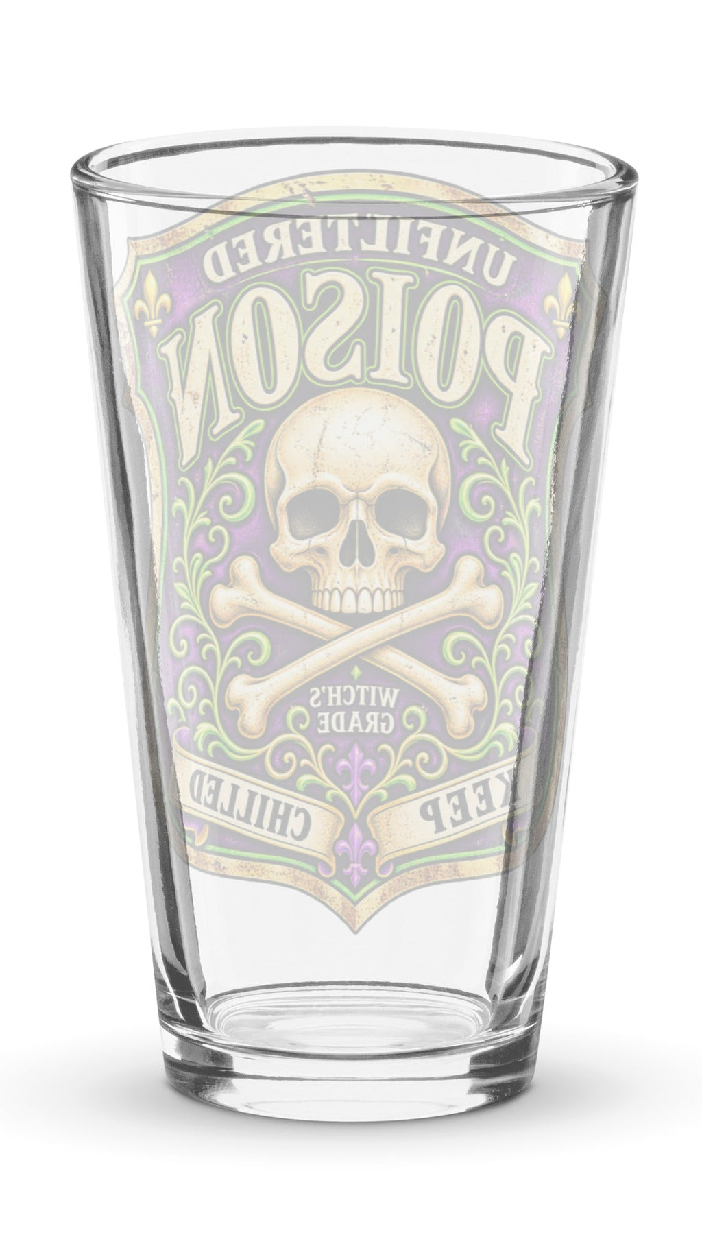 Unfiltered Poison pint glass