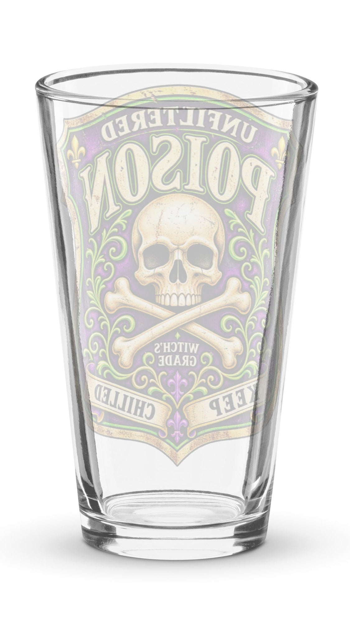 Unfiltered Poison pint glass