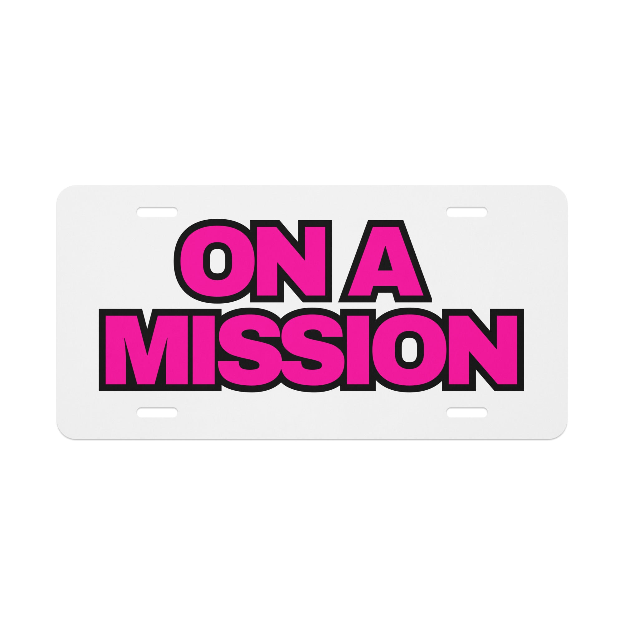 On A Mission vanity license plate