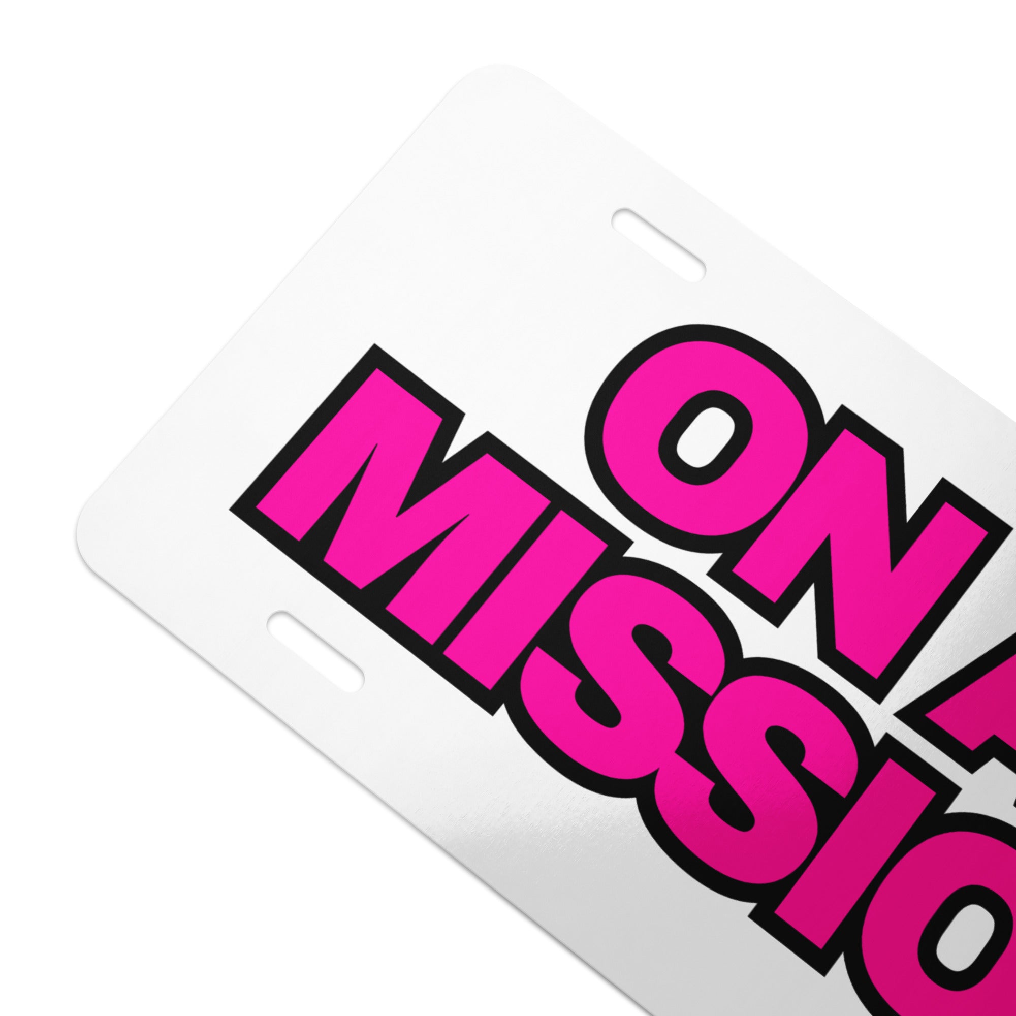 On A Mission vanity license plate